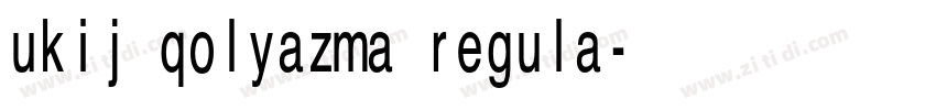 ukij qolyazma regula字体转换